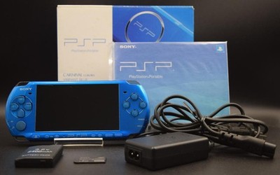 Sony PSP-3000 Vibrant Blue Console Tested 2GB Region Free Japan