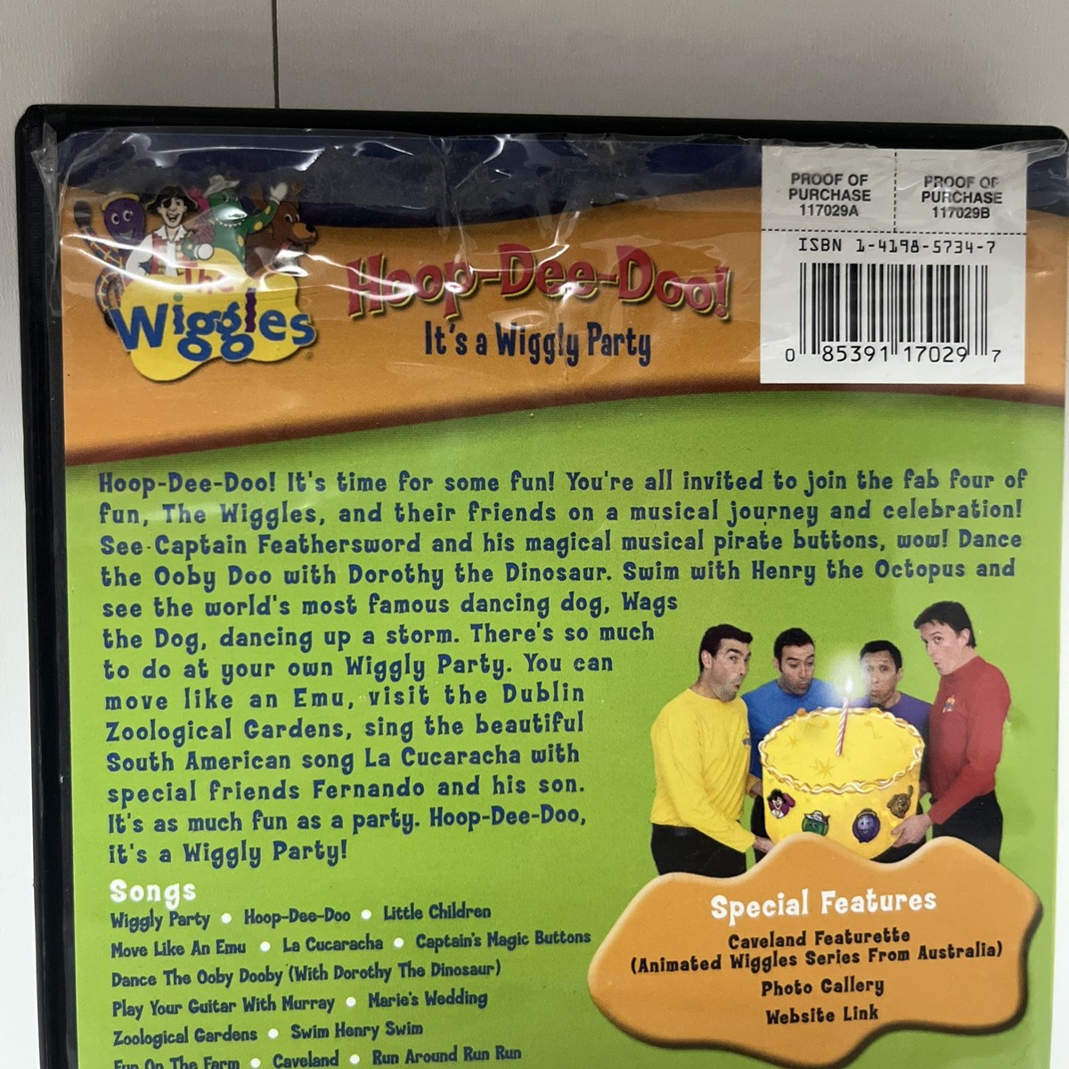 The Wiggles Hoop Dee Doo It's a Wiggly Party DVD Good Condition