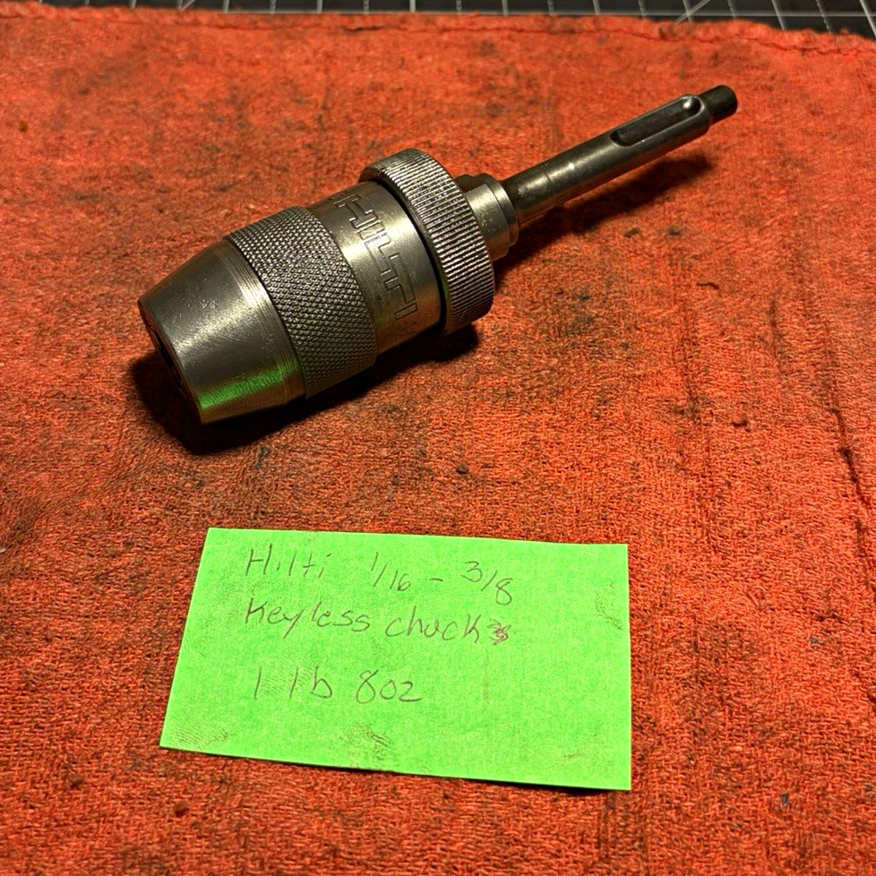 Hilti 1 lb 802 Keyless Drill Chuck SDS Plus Integral Shank Mount Type