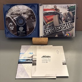 Spirit Of Speed 1937 | Tested | Sega Dreamcast | Case, Manual & Inlays Included