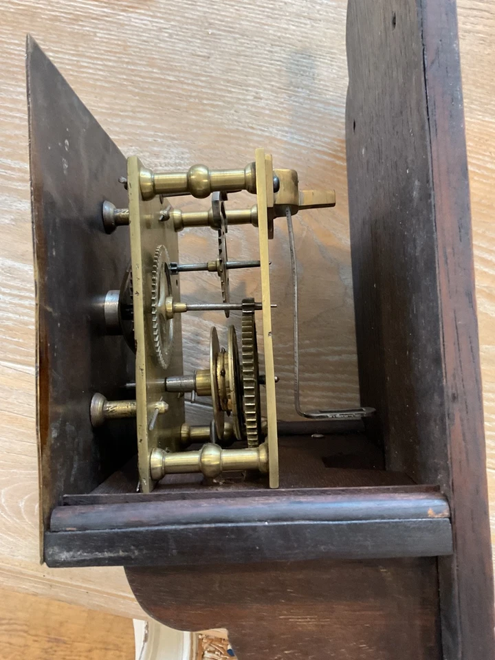 Rare Antique George 111 Tho Green Baldock Weight Driven Oak Tavern Wall Clock - Image 3 of 4