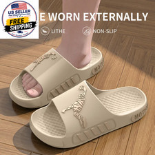 Men'S Summer Thong Slippers Thick Bottom Anti-Slip Deodorant EVA Wear-Resistant