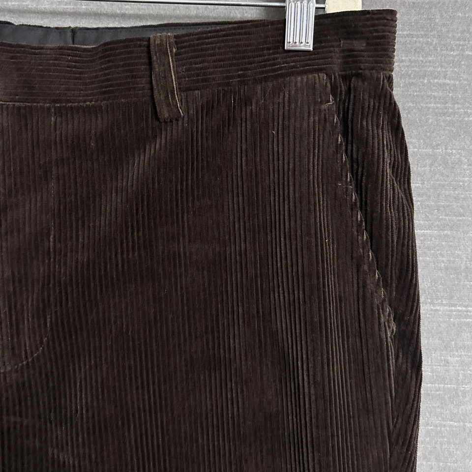 Spier Mackay Corduroy Pants 34x32 Brown Contemporary Trousers Cotton Chino - Image 2 of 4