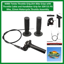 Twists Throttle Grip,Dirt Bike Grips with Throttle Cable and Handlebar Grip f...