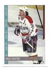 DALE HUNTER 1992-93 O-PEE-CHEE CARD NEAR MINT+ CONDITION