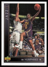 1993-94 Upper Deck Jay Humphries #301 Utah Jazz