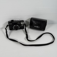 Minolta Hi-Matic AF2 35mm Point/Shoot Film Camera With Case / Untested