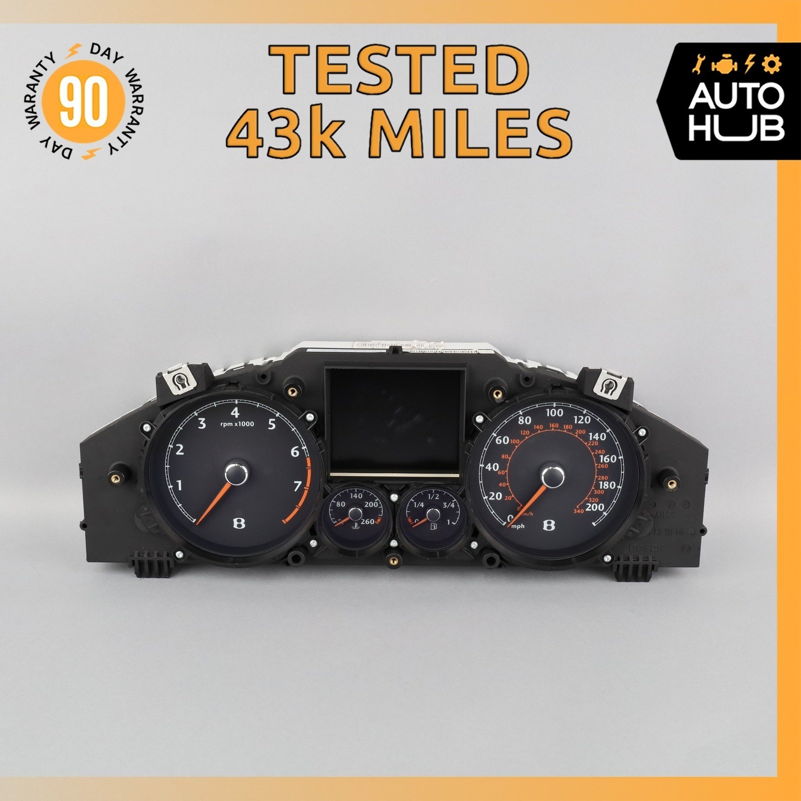 08-09 Bentley Continental GTC Instrument Cluster Speedometer 3W0920841H OEM 43k