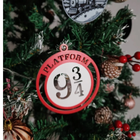 3 Pcs Harry Potter 9 3/4 Christmas Ornaments – Plastic Magical Holiday Decor