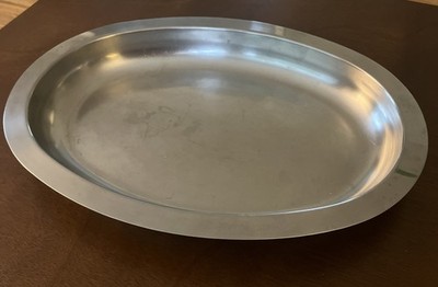 Saladmaster Oval 18/8 Stainless Steel Baking Dish / Serving Dish USA 16.5  x 12 
