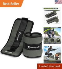 Ankle/Wrist and Arm/Leg Weights Set of 2, Adjustable Strap 1 lb-5 lb, Adjusta...