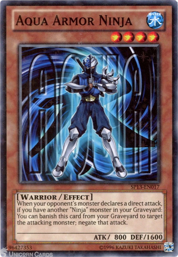 SP13-EN017 Aqua Armor Ninja : Starfoil Rare UNL Edition Mint YuGiOh Card