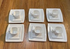 Malacasa 18 Pieces Ivory White Porcelain Dish...