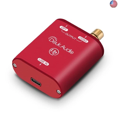 Douk Audio U2 USB C Audio Interface: XMOS XU208 HiFi 24Bit/192kHz PCM DSD64