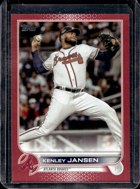 2022 Topps Update Kenley Jansen Mother's Day Hot Pink #/50 Braves