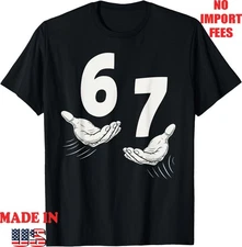 Six Seven 67 Kids Teen Boys 6-7 Meme Hands Funny T-Shirt, Kid Adult Tee