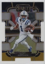 2023 Panini Select Concourse Black & Gold Prizm Die-Cut Josh Downs #44 1ce5