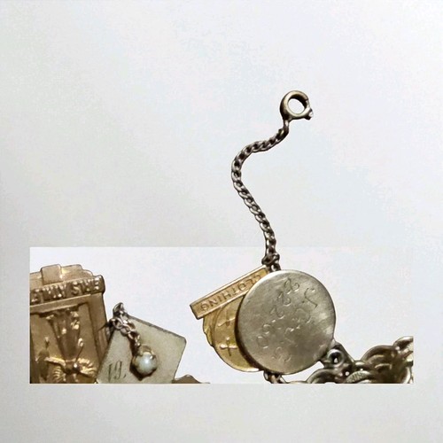 VTG 12k Gold Filled Charm Bracelet 65.7g RARE Lg. Charms 8 in LOADED Safety - Picture 7 of 19