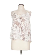 GiGio Women Ivory Sleeveless Blouse L