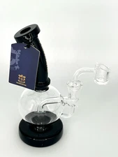 7" PHOENIX STAR RIG BONG PIPE - 2 FREE GIFTS - INSERT PERC BENT NECK - AUTHENTIC