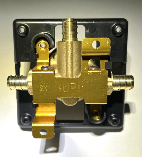 Pex Rough In Box Delta MultiChoice Rough-In Valve with 3 Prefab PEX Cold Expansion ...