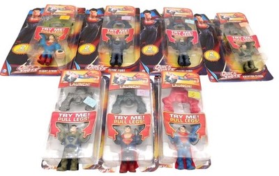 Lot of 7 Mattel Superman Man of Steel Quick Shots Launch Toys 2013 Unused READ