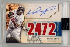 David Ortiz 2020 Topps Luminaries Hit Kings Blue Patch Auto Card #HKAR-DO 02/10