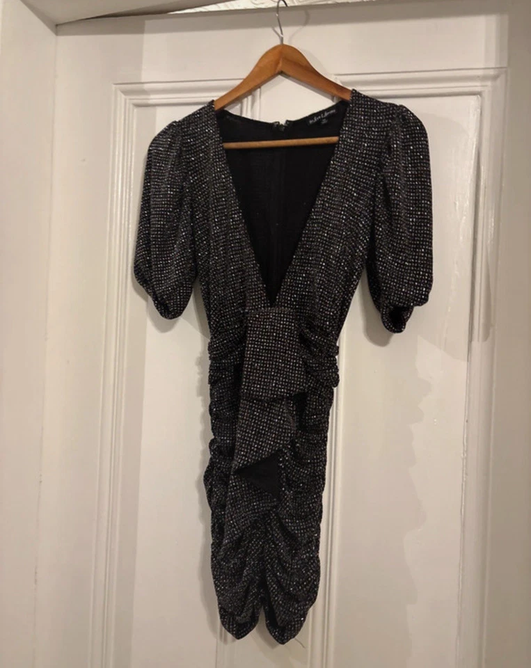 Stunning For Love & Lemons Margaux Glitter Mini Dress Size XS - Image 3 of 4