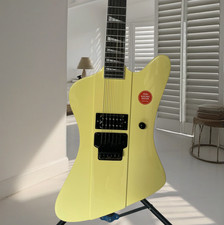 Firebird Electric Guitar Cream Yellow Body FR Bridge Mahogany Body Black Part