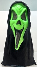 VINTAGE Scream Ghost Face Mask Fun World DIV Gen 1 90's Halloween Mask w/ Hood