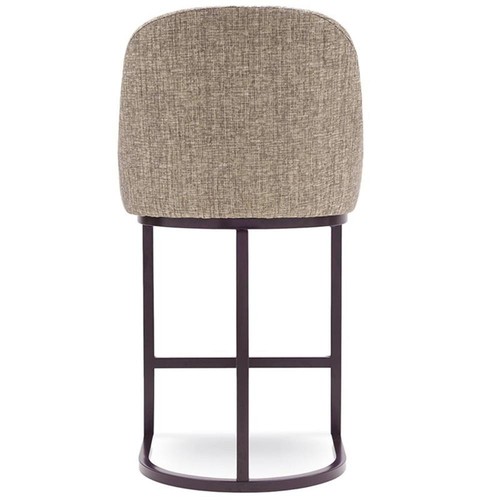 Leick Favorite Finds Barrel Back Metal Counter Stool Set in Gray/Espresso - Picture 12 of 23