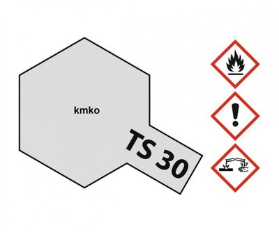 Tamiya TS 30 85030 Sprühfarbe Metallic Silber Glänzend 100ml Dose