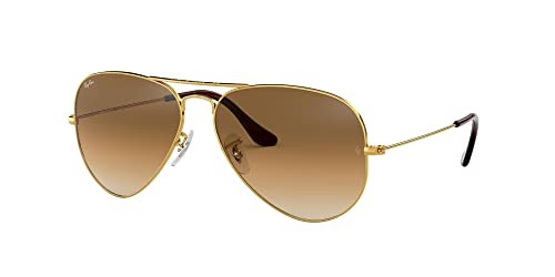 КЛАССИЧЕСКИЕ СОЛНЦЕЗАЩИТНЫЕ ОЧКИ-АВИАТОРЫ RAY-BAN RAY-BAN RB3025 - ЗОЛОТИСТО-КОРИЧНЕВЫЙ С ПРОЗРАЧНЫМ ГРАДИЕНТОМ 29890₽