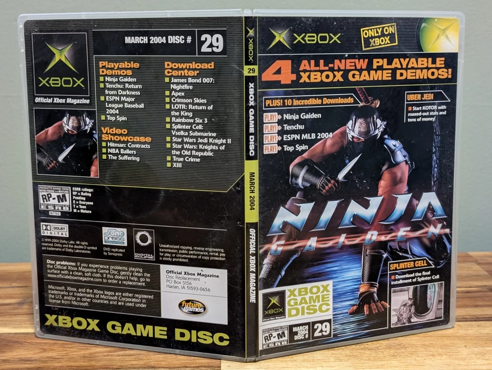 Xbox Magazine Demo Disc 29 Ninja Gaiden 4 Game ➡️➡️BOX ONLY, NO DISC⬅️⬅️ - Image 4 of 4