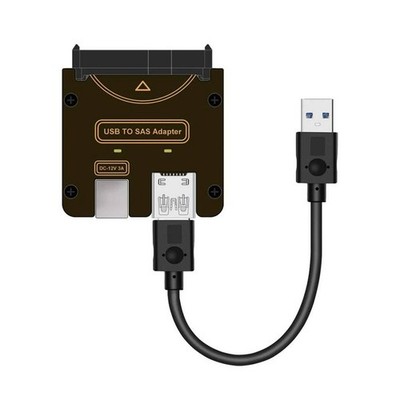 USB 3.0 to SAS Adapter for SFF-8482 SAS Hard Disks to USB 3.0 Converter AdapterE