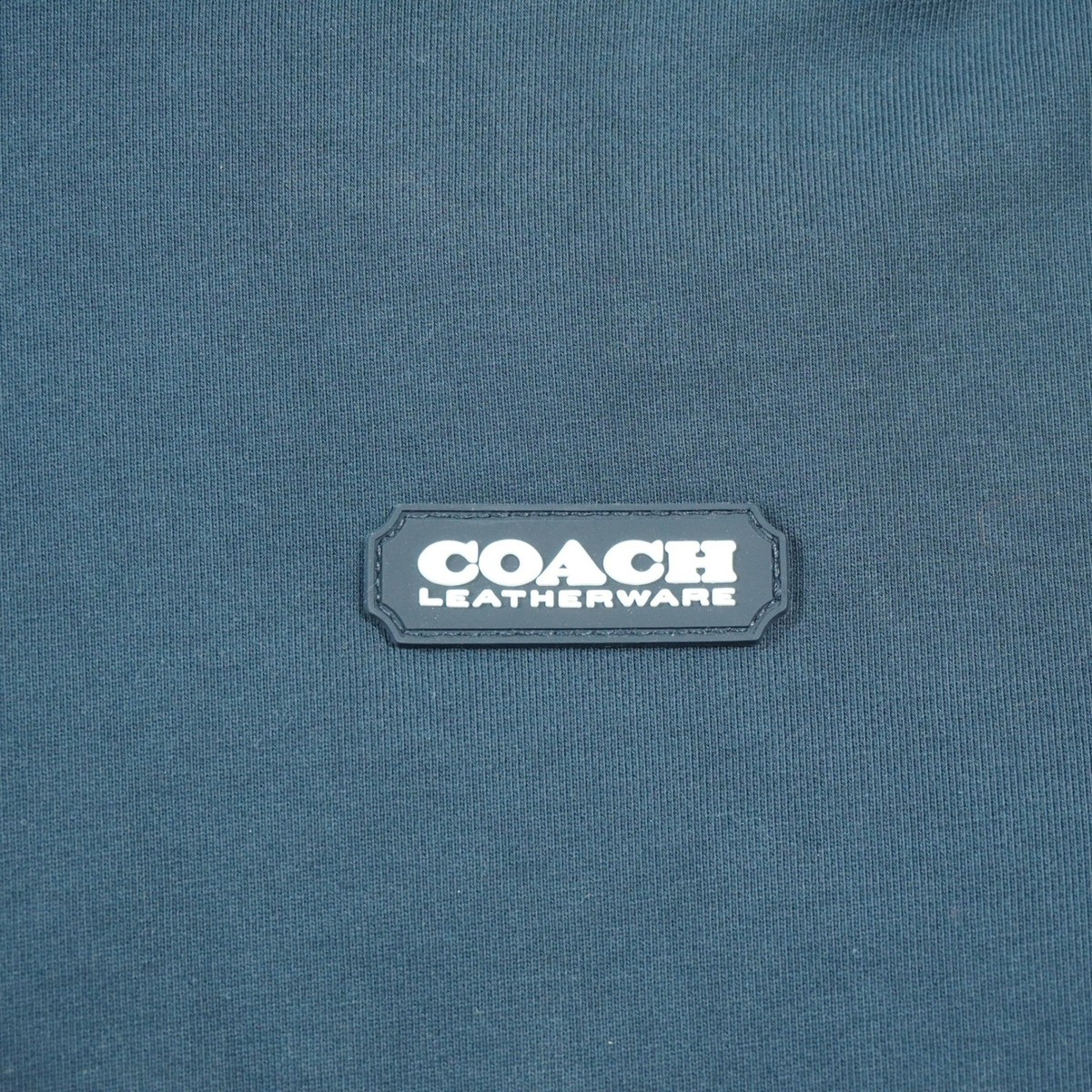 Coach Men's Size Small Camo Pocket Hoodie Navy Blue Cotton Sweatshirt Casual View 5