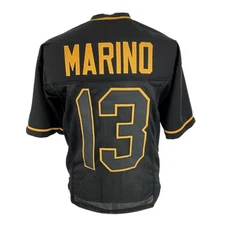 Dan Marino Jersey Black Gold Miami | Unisex Adult Sizes S-5XL Unsigned Stitched