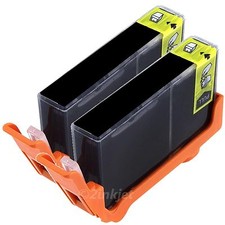 2x New 564XL Bk Compatible Ink for Photosmart 5510 5514 5515 5520 Show Ink Level