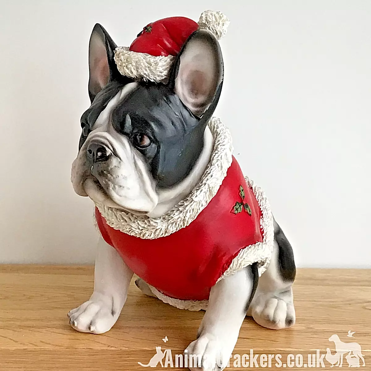 Schwarz & Weiß Französische Bulldogge Weihnachtsschmuck Dekoration Frenchie  Lieb