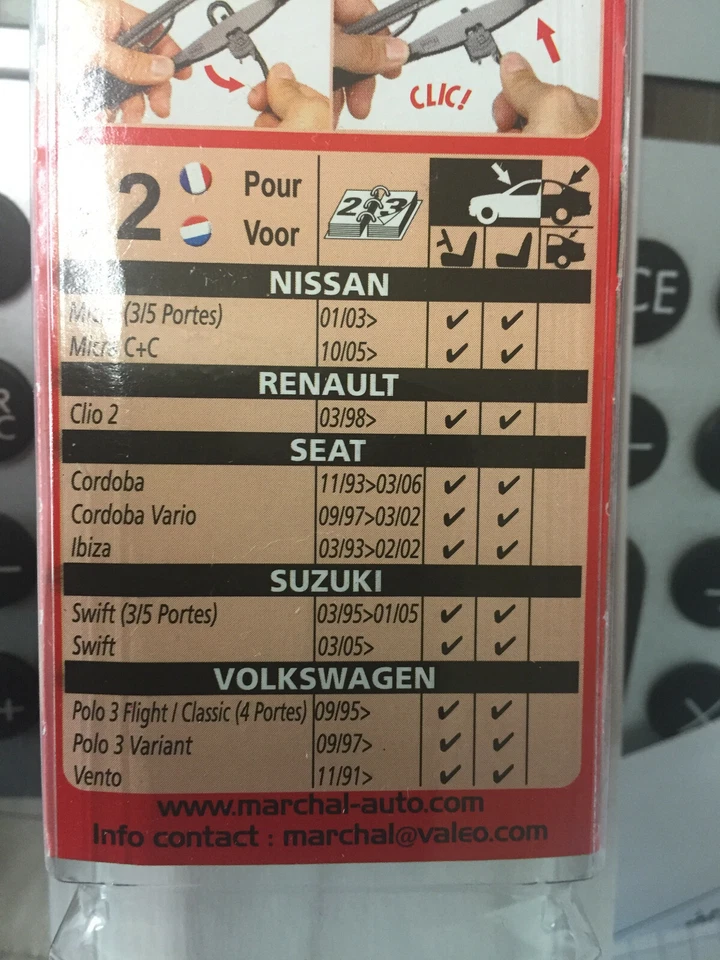 SUPER PROMO 2+1 BALAIS ESSUIE GLACE AV+AR VALEO RENAULT CLIO 2 3/98-5/09 - Photo 3/4