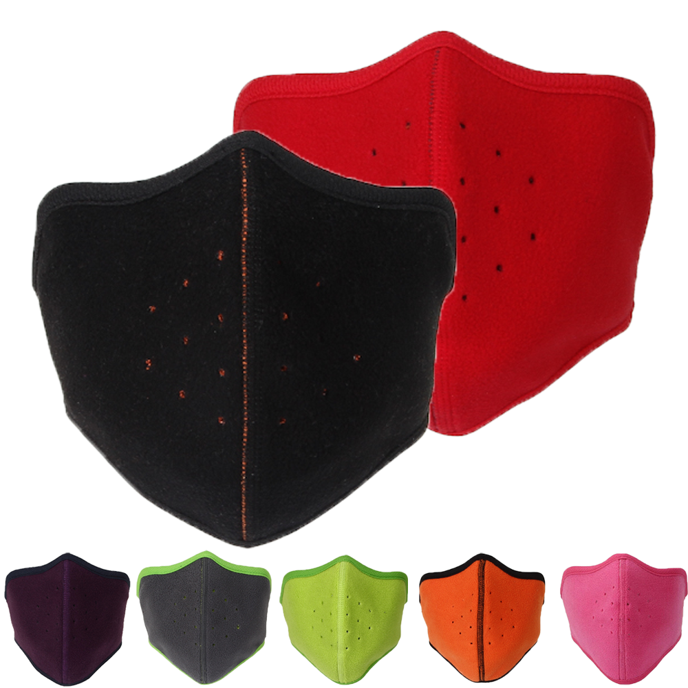 Fleece Backed Bandana Facemask Winter Sports Chic Retro Y2K Accessory 3D Print Winter Fleece Neck Warmer Gaiter Halloween Ski Face  main image 3