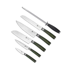 HexClad Cookware 6 Piece Essential Knives Set, Damascus Stainless Steel Blade...