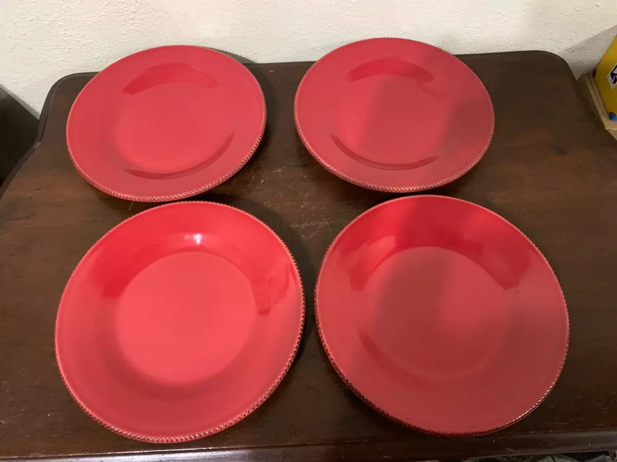 Pottery Barn Cambria Red Salad Plate 9.25