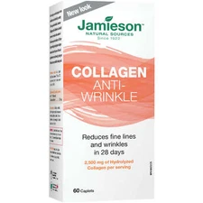 Jamieson Collagen Anti-Wrinkle 500mg Reduce Fine Lines Hydrolyzed 60 pcs NEW