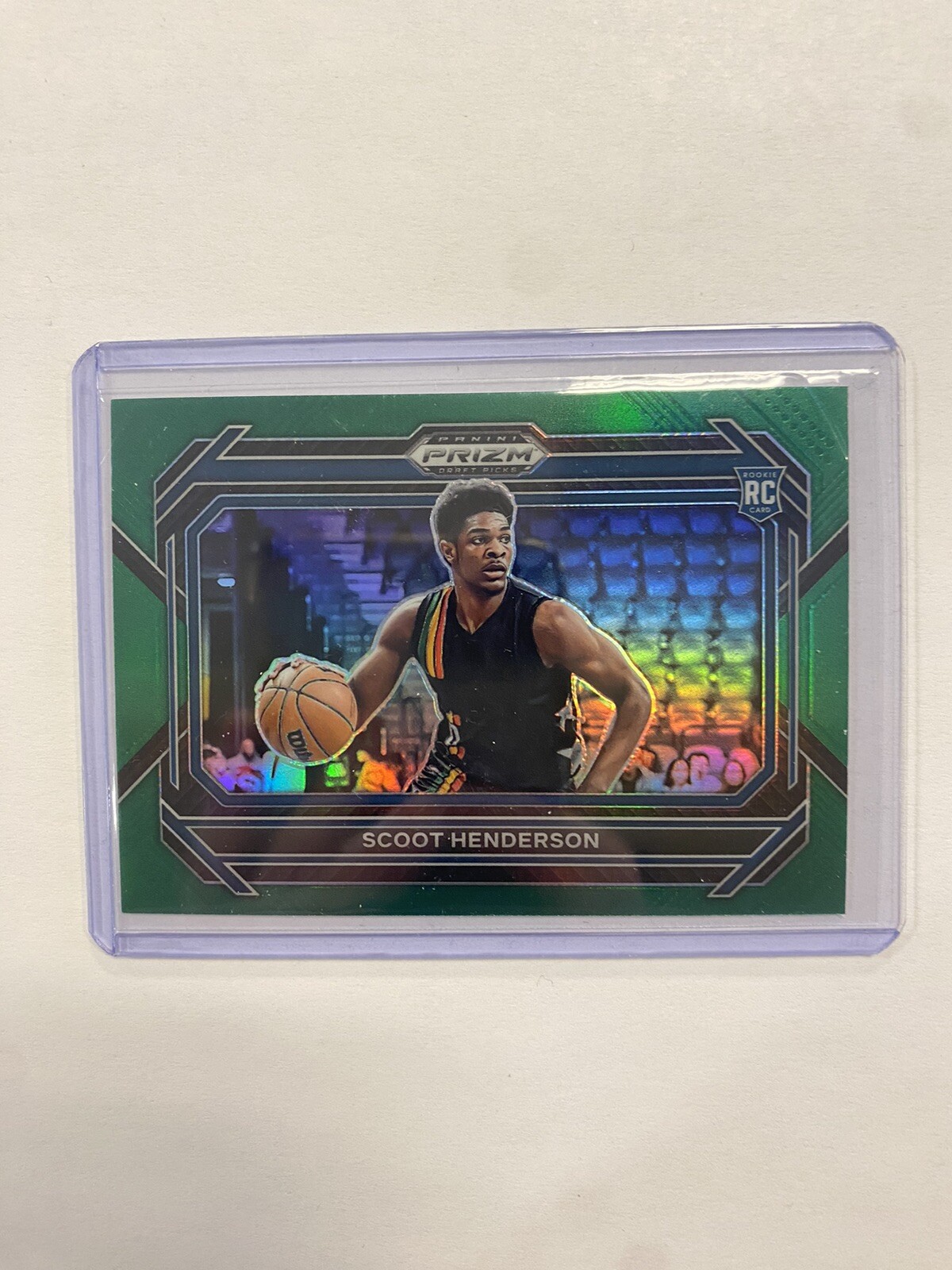 Scoot Henderson 2023 Prizm Draft Picks #24 Green Variation Prizm Rookie Card