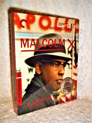 Malcolm X (4K/Blu-ray, 2022, 3-Disc CRITERION) drama Denzel