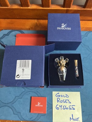 Swarovski Crystal Memories - Gold Roses 675655 Mint in original