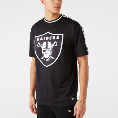 NEW ERA T-Shirt 'NFL Las Vegas Raiders Taping  Oversized Tee Black' - S - NEU