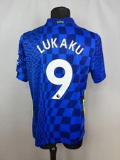 CHELSEA 2021 2022 LUKAKU HOME SHIRT FOOTBALL SOCCER JERSEY MENS NIKE SIZE L