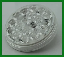 Grand General 4" Round SST LED Tail Light 18 Red LEDs Clear Lens Truck Trailer